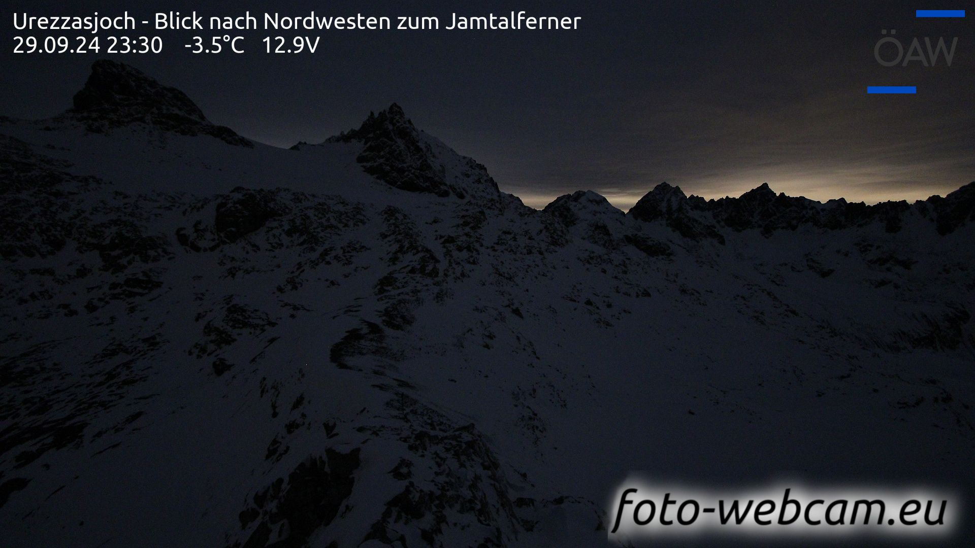 Scuol: Urezzasjoch - Blick nach Nordwesten zum Jamtalferner