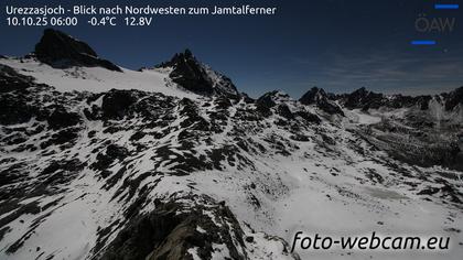 Scuol: Urezzasjoch - Blick nach Nordwesten zum Jamtalferner