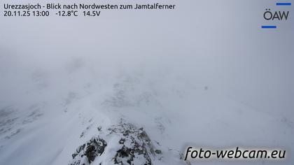 Scuol: Urezzasjoch - Blick nach Nordwesten zum Jamtalferner