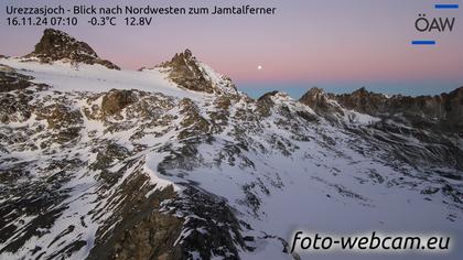 Scuol: Urezzasjoch - Blick nach Nordwesten zum Jamtalferner