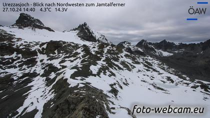 Scuol: Urezzasjoch - Blick nach Nordwesten zum Jamtalferner