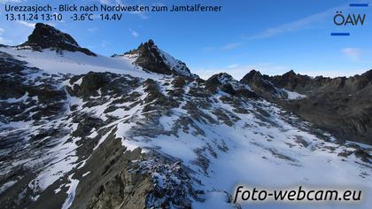 Scuol: Urezzasjoch - Blick nach Nordwesten zum Jamtalferner