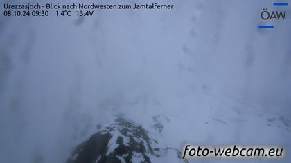 Scuol: Urezzasjoch - Blick nach Nordwesten zum Jamtalferner