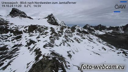 Scuol: Urezzasjoch - Blick nach Nordwesten zum Jamtalferner