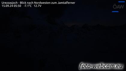 Scuol: Urezzasjoch - Blick nach Nordwesten zum Jamtalferner