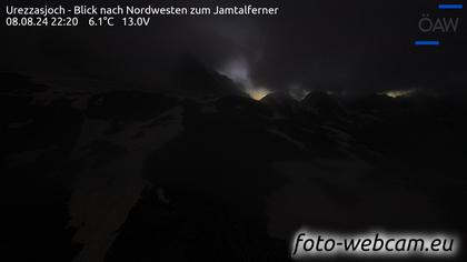 Scuol: Urezzasjoch - Blick nach Nordwesten zum Jamtalferner