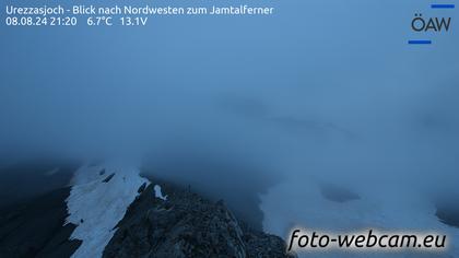 Scuol: Urezzasjoch - Blick nach Nordwesten zum Jamtalferner