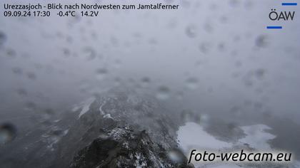 Scuol: Urezzasjoch - Blick nach Nordwesten zum Jamtalferner