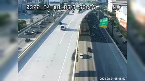 Traffic Cam Orlando: I-4 @ MM 83.3-SCCTV WB