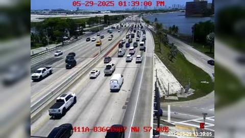 Traffic Cam West Miami: 411A) SR-836 at NW 57Ave