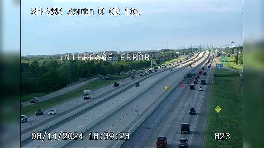 Traffic Cam Manvel › South: SH-288 South @ CR 101