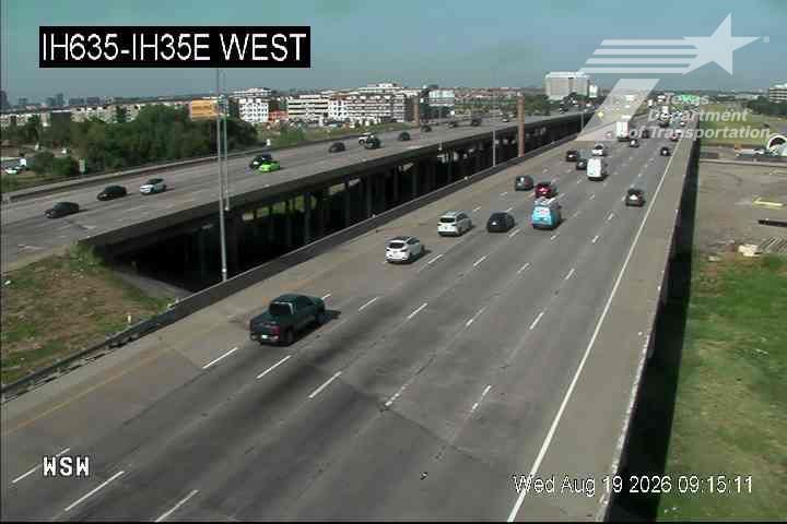 Traffic Cam Dallas › East: I-635 @ I-35E West