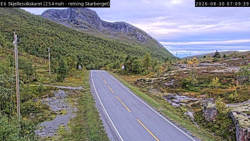 Traffic Cam Ulvika: E6 Skjellesvikskaret (Skarberget)