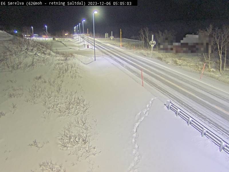 Traffic Cam Saltdal: E6 Sørelva