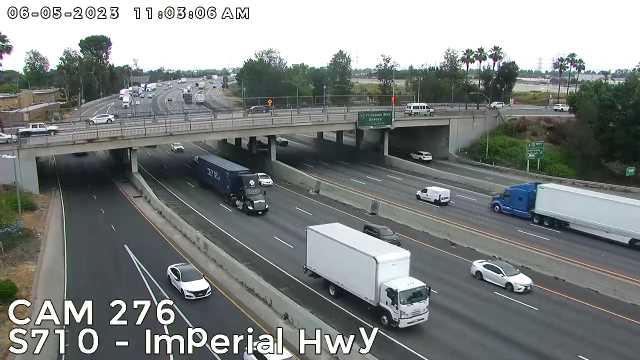 Traffic Cam Lynwood › South: Camera 276 :: S710 - SB 710 IMPERIAL HWY: PM