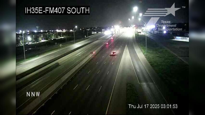 Traffic Cam Lewisville › North: IH35E @ FM407 South