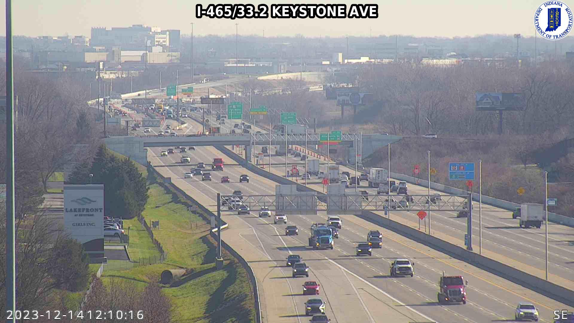 Traffic Cam Indianapolis: I-465: I-465/33.2 KEYSTONE AVE