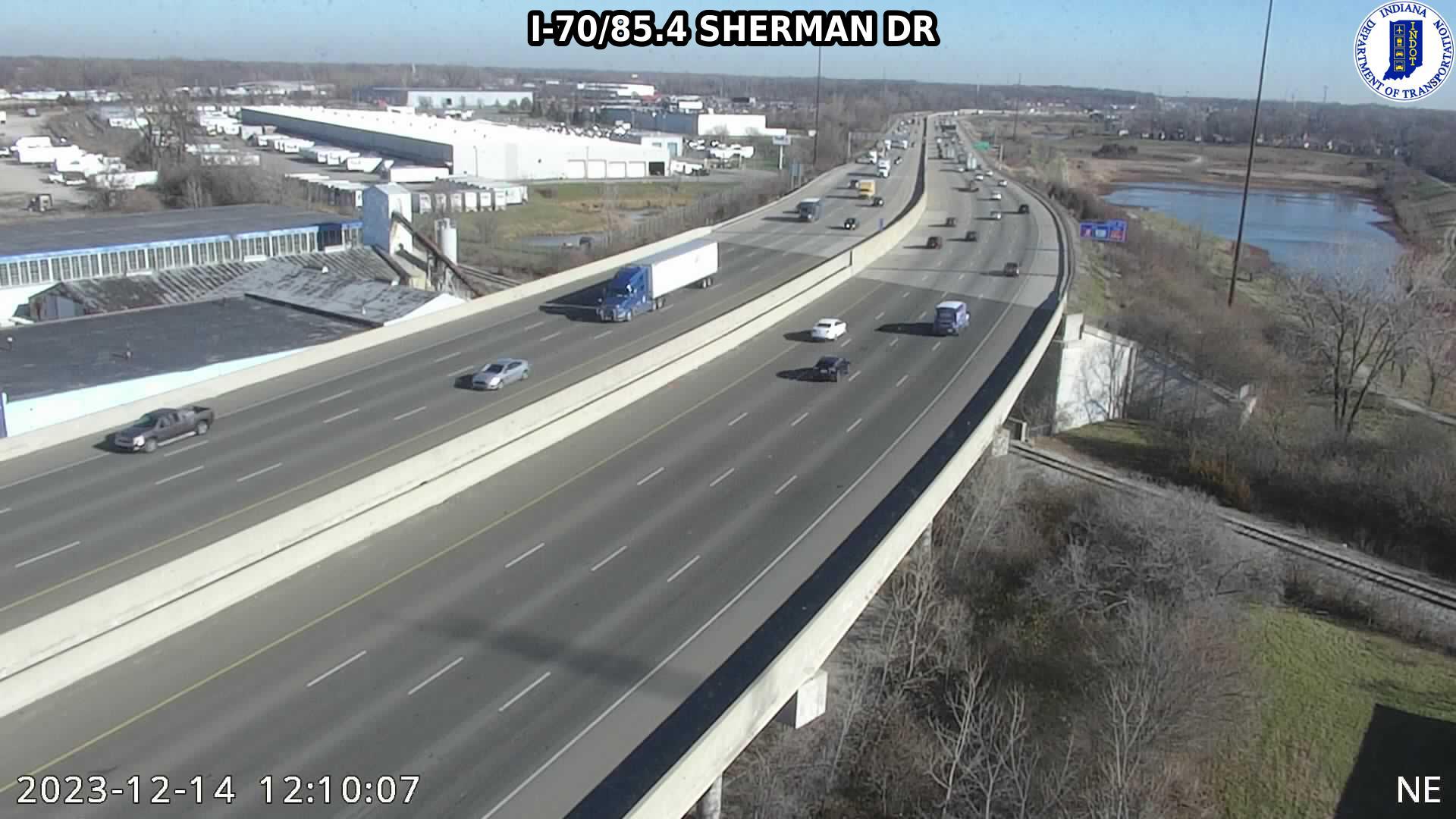 Traffic Cam North Brookside: I-70: I-70/85.4 SHERMAN DR: I-70/85.4 SHERMAN DR