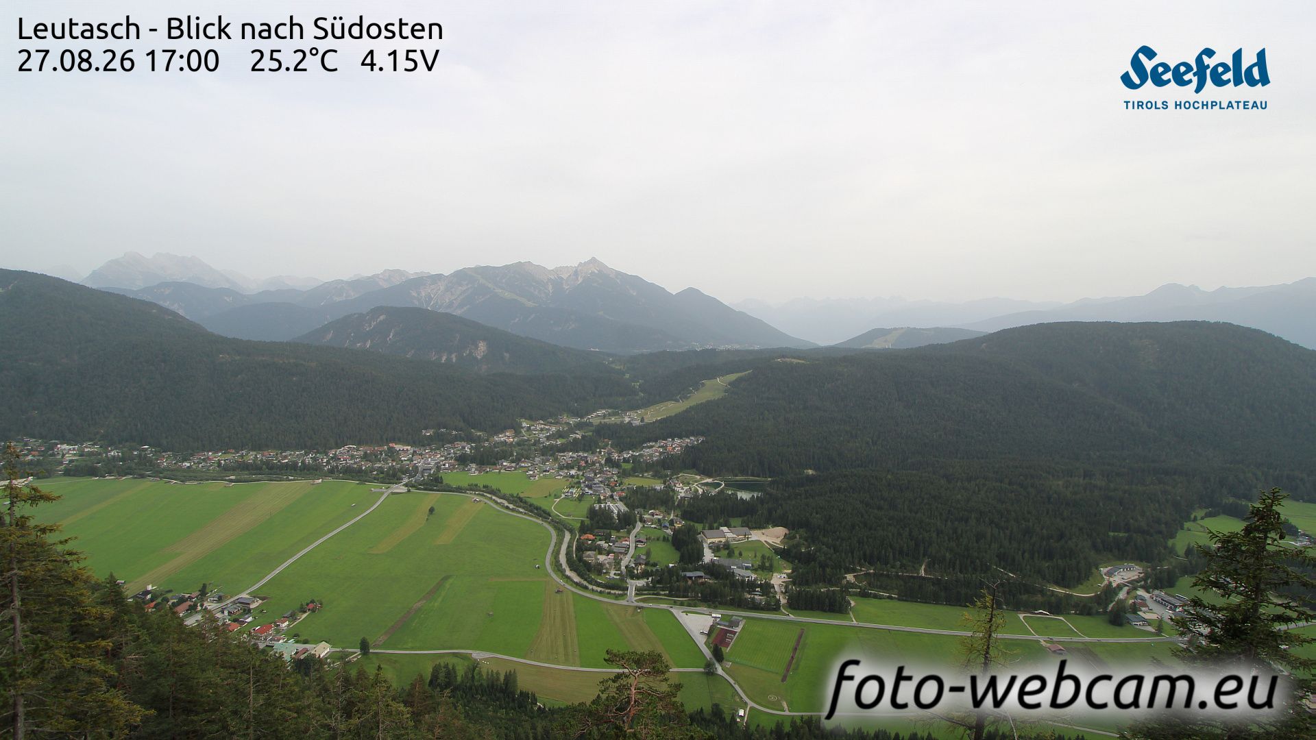 Traffic Cam Gemeinde Leutasch: Leutasch - Blick nach Südwesten