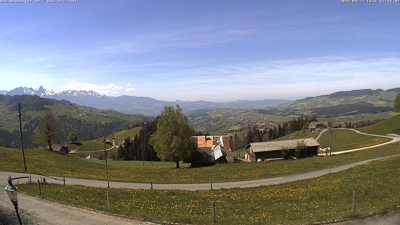 Eriz › Westen: Unterlangenegg - Fahrni - Uetendorf - Schwarzenegg - Stockhorn - Riggisberg - Gurnigel Pass - Jura - Buchen