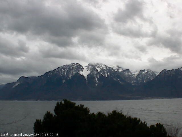 La Tour-de-Peilz: Le Grammont et le Lac Léman vus de Vevey