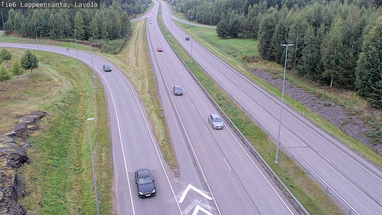 Traffic Cam Lappeenranta: Tie - Lavola - Kouvolaan