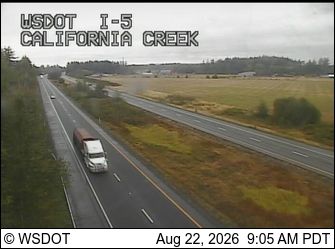 Traffic Cam Ferndale: I-5 at MP 266.8: California Creek