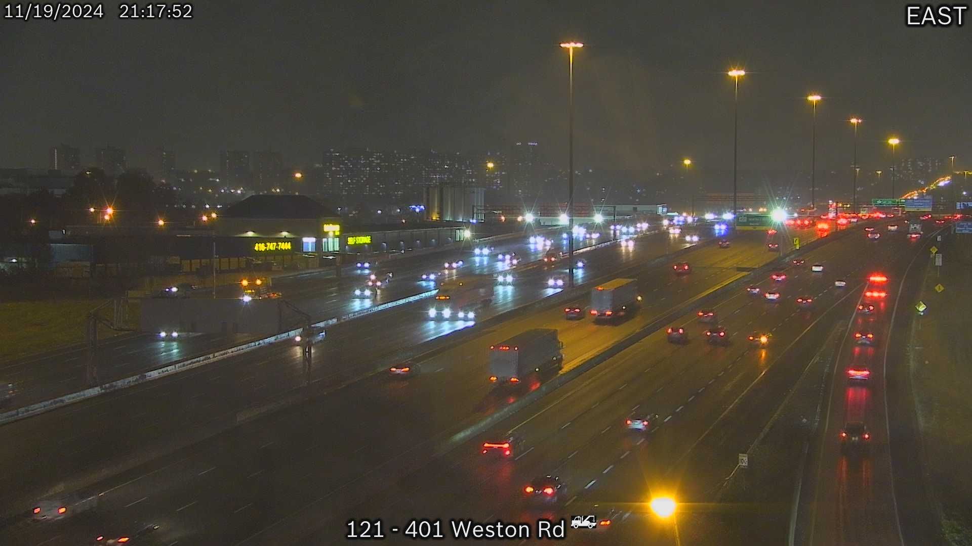 Traffic Cam North York: Highway 401 near Weston Road