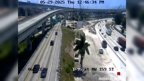 Traffic Cam Biscayne Gardens: I-95 at Northwest 159th Street