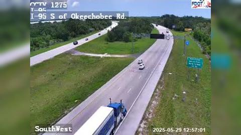 Traffic Cam Cortez Estates: I-95 MP 127.5 Northbound