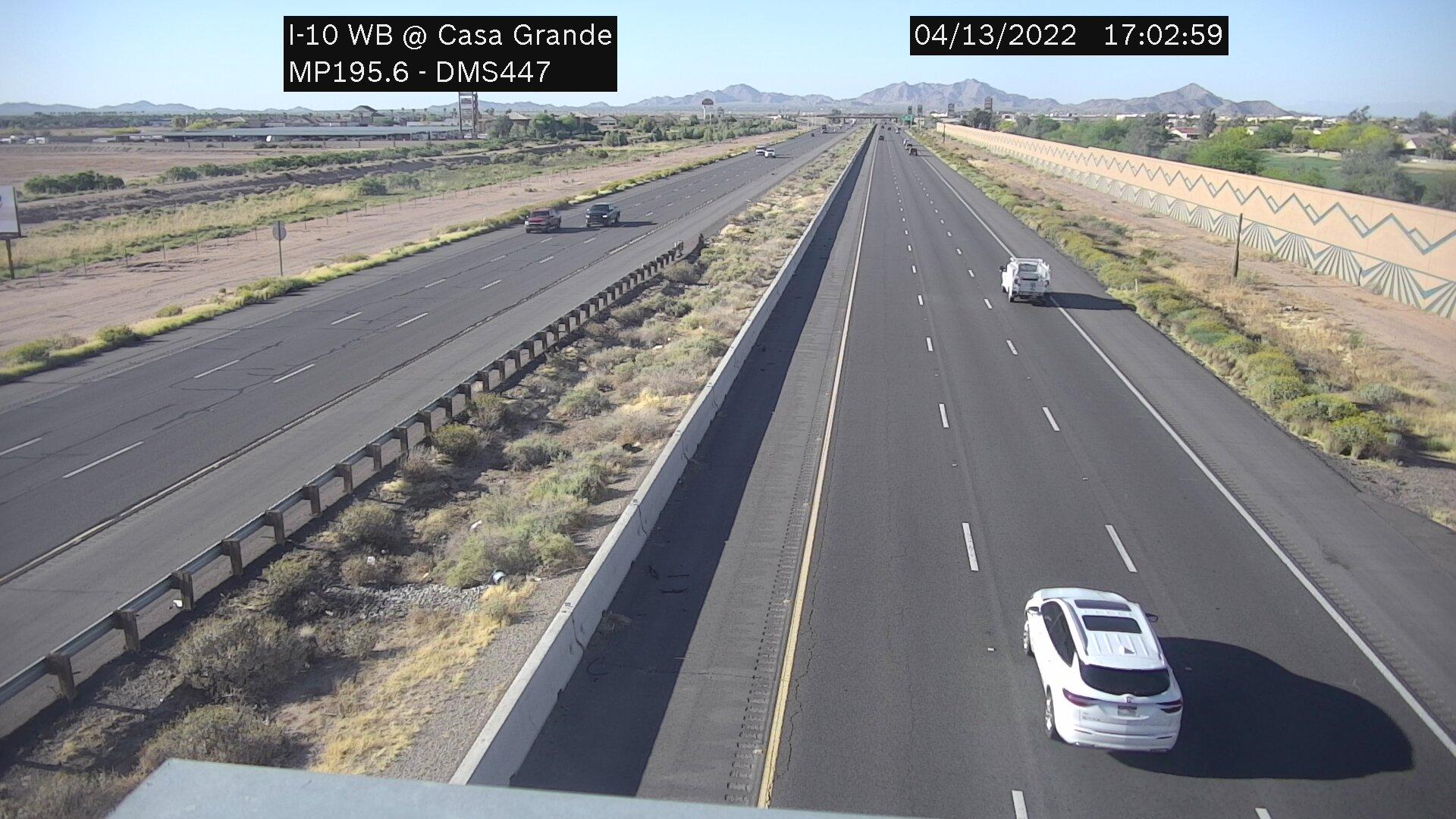 Traffic Cam Casa Grande › East: I-10 EB 195.60