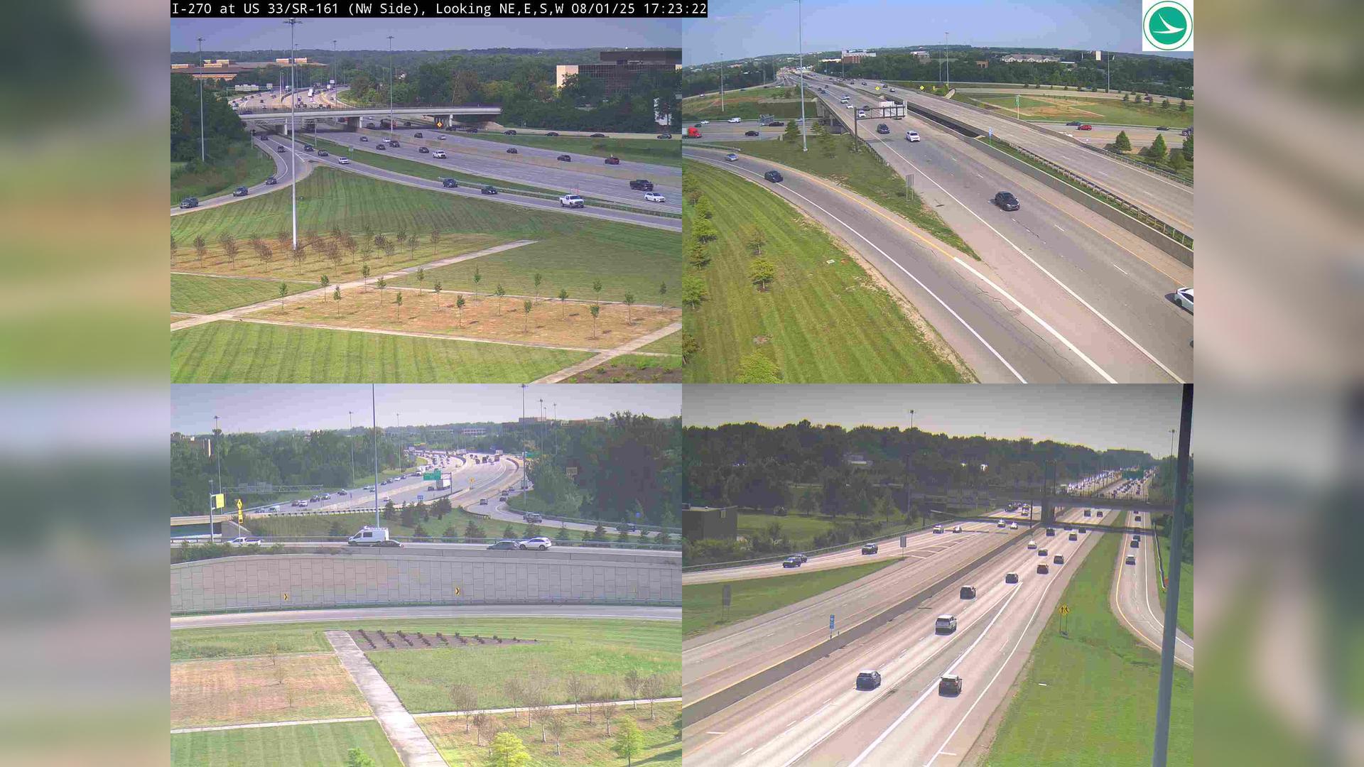 Traffic Cam Dublin: I-270 at US-33/SR-161 (NW Side)