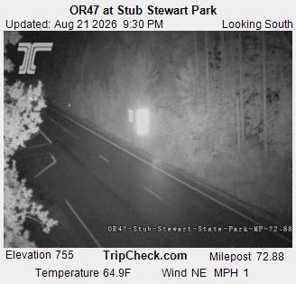 Traffic Cam Vernonia: ORE47 at Stub Stewart Park