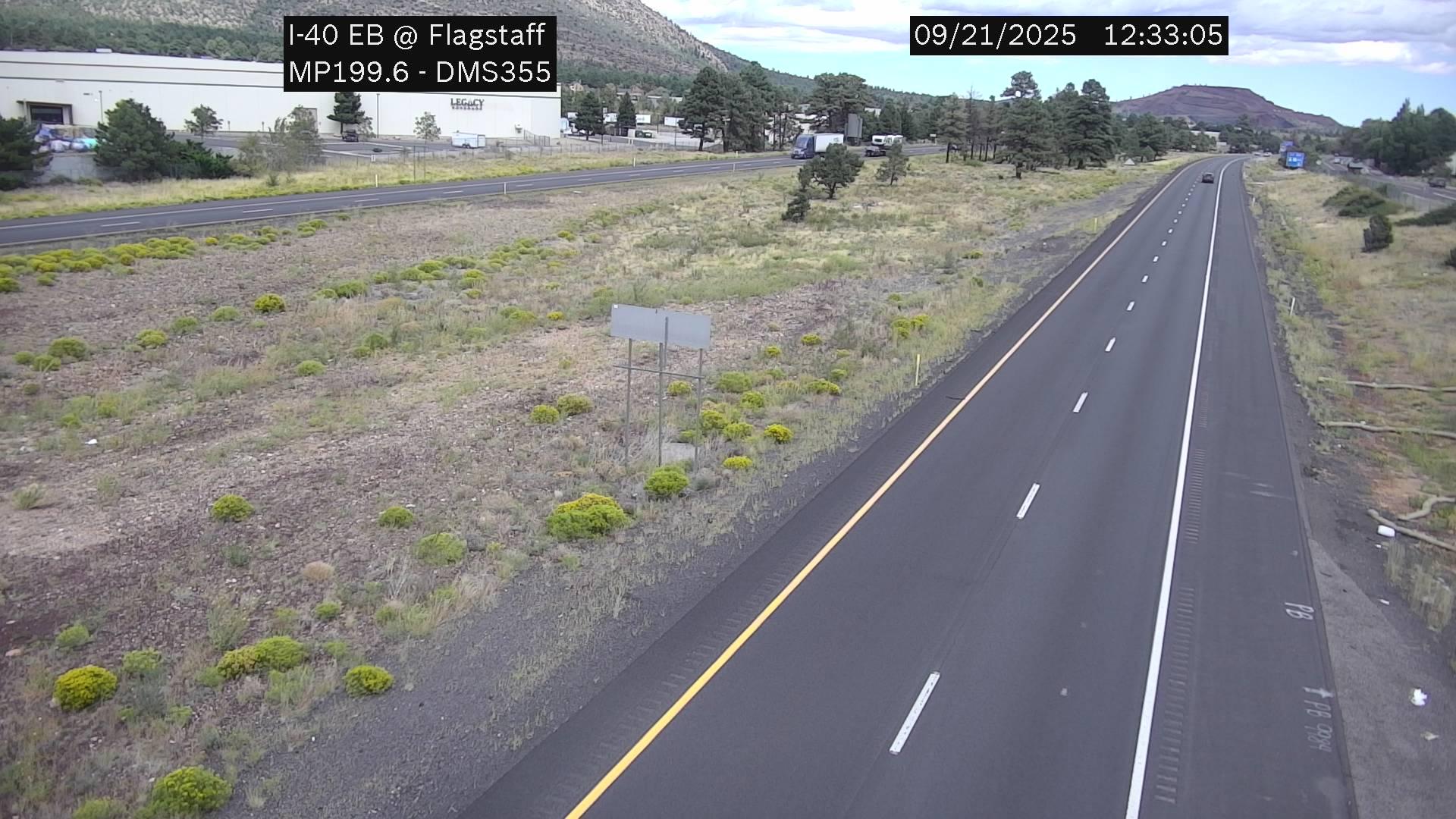 Traffic Cam Elk Run › East: I-40 EB 199.60 @Flagstaff