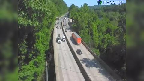 Traffic Cam Lower Merion Township: I-76 @ MM 336 (MILL CREK RD)