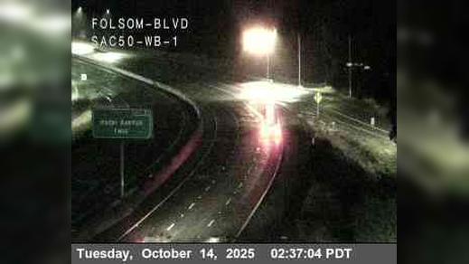 Traffic Cam Folsom › West: Hwy 50 at Folsom_Blvd_SAC50_WB_1