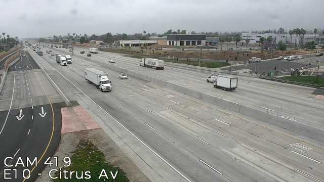 Traffic Cam West Covina › East: Camera 419 :: E10 - CITRUS ST: PM 37.5