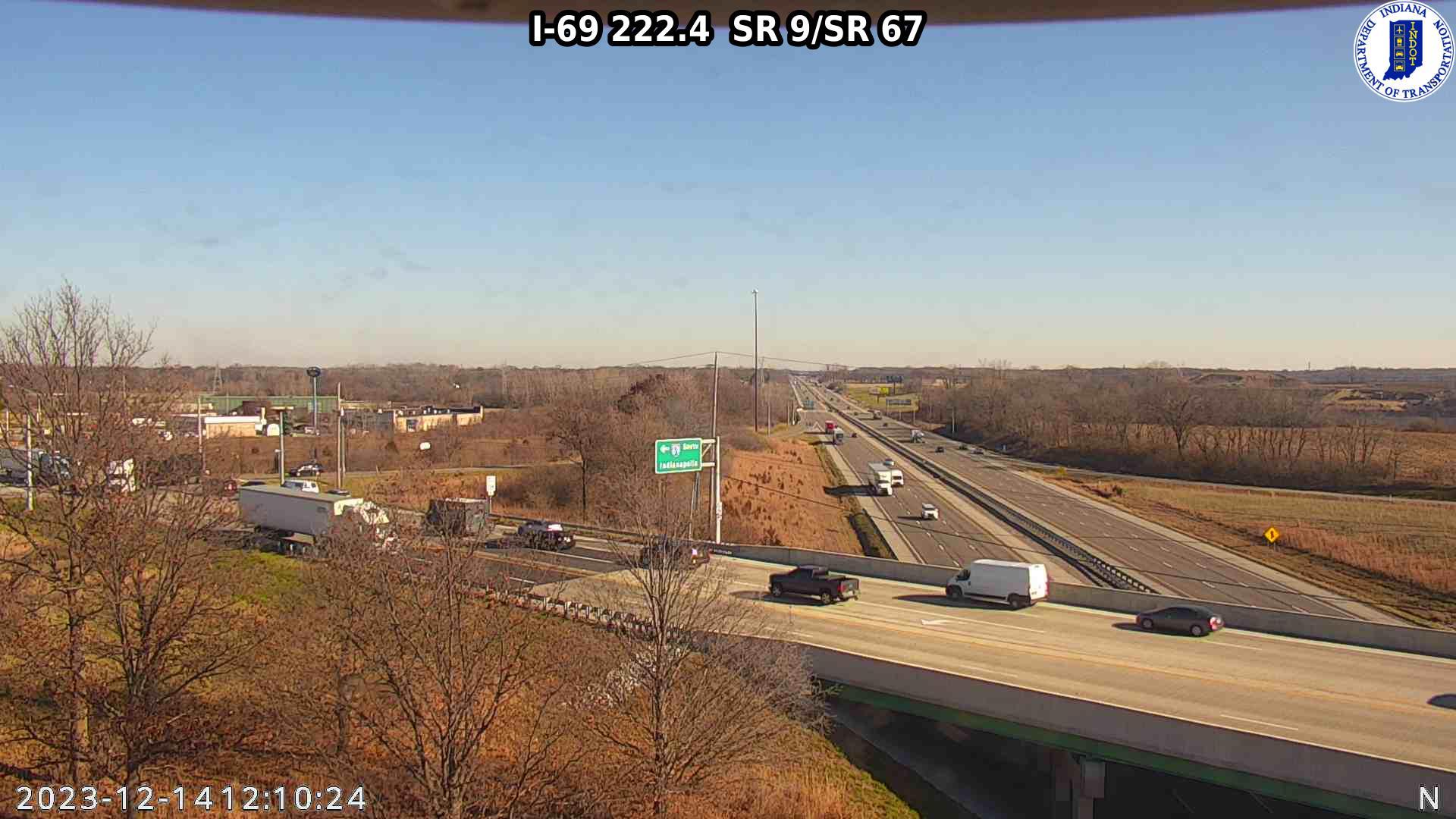 Traffic Cam Anderson: I-69: I-69 222.4 SR 9/SR