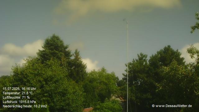 Dessau South: Weather Station Webcam