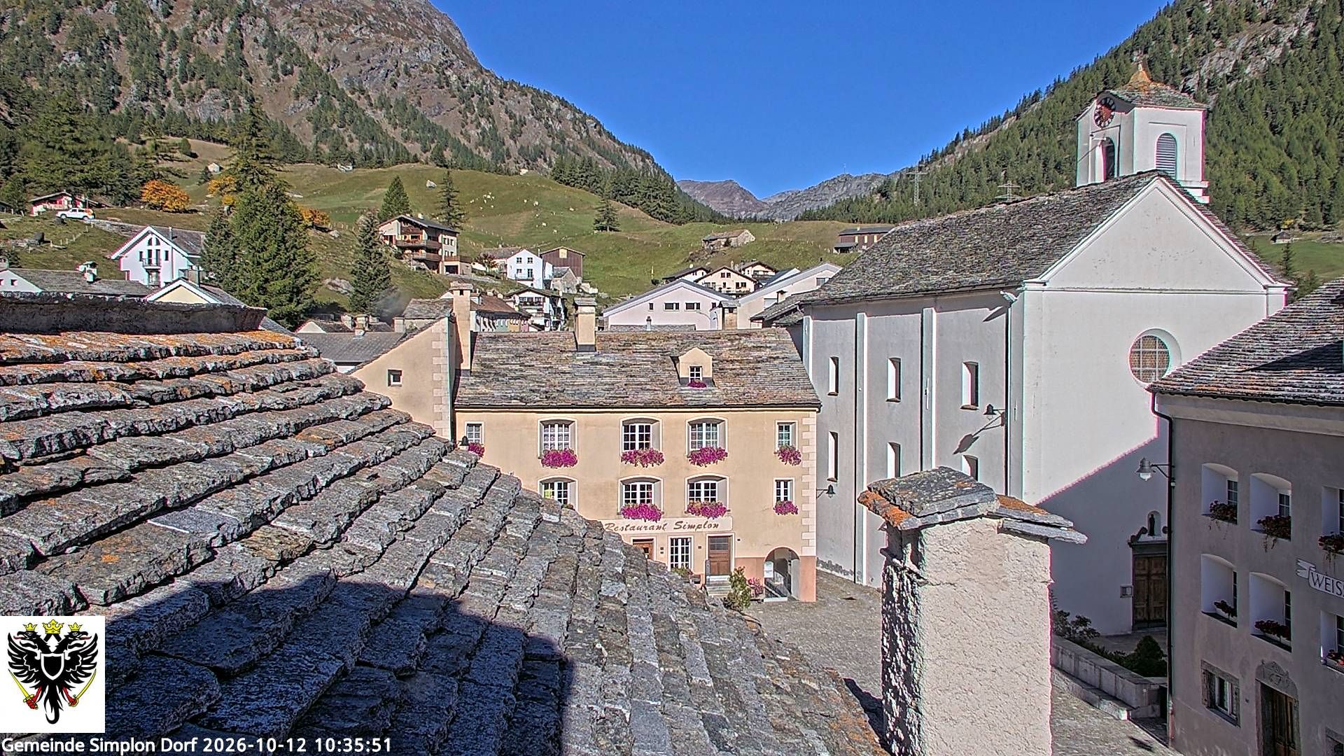Simplon Dorf › Nordwesten: Kirche St. Gotthard - Dorfplatz
