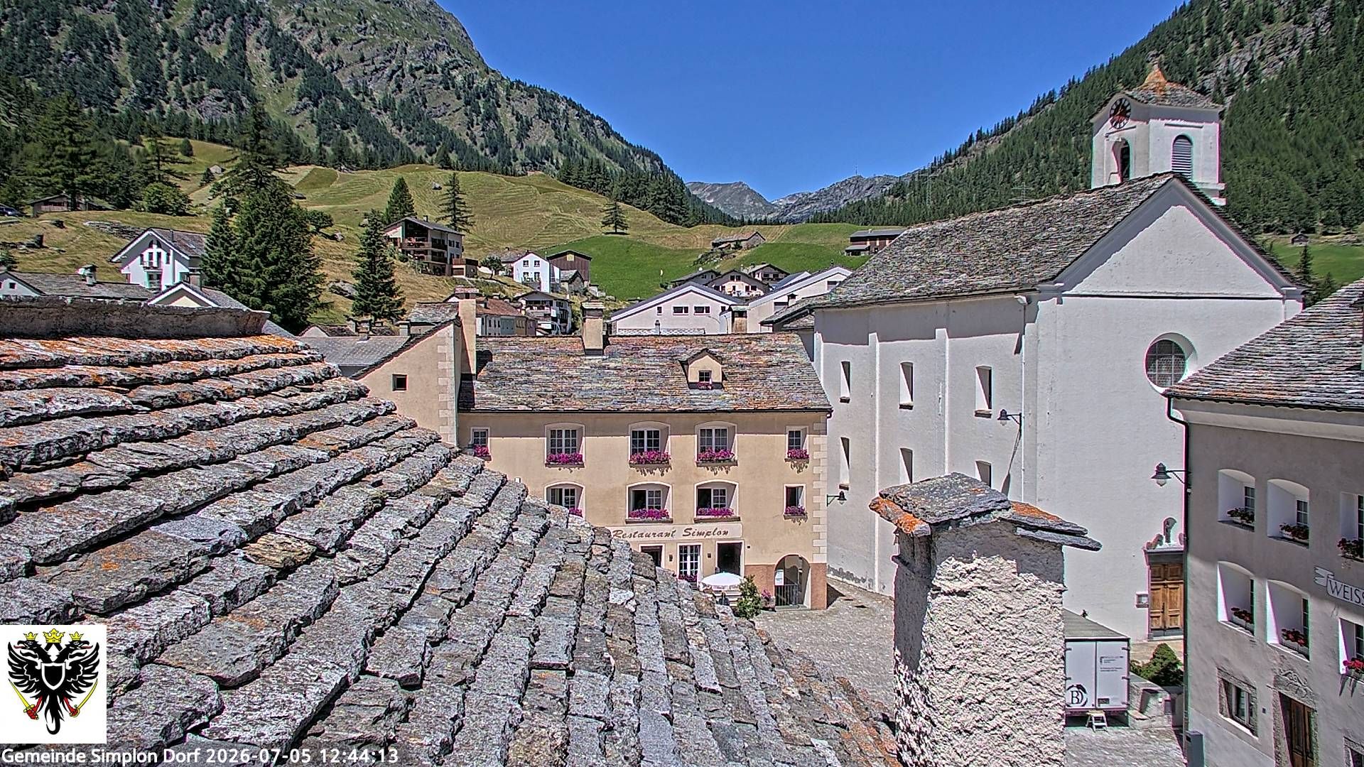 Simplon Dorf › Nordwesten: Kirche St. Gotthard - Dorfplatz