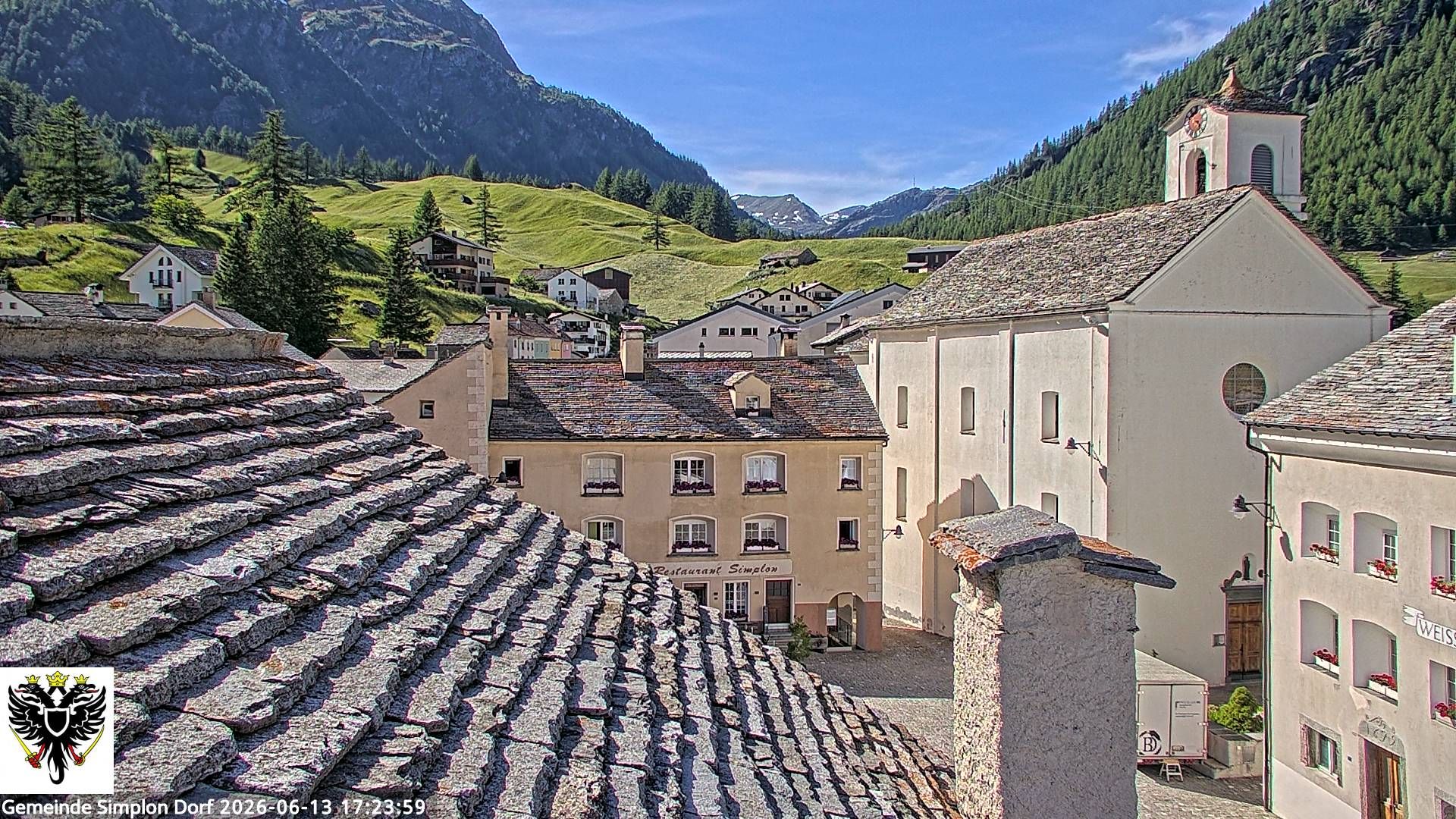 Simplon Dorf › Nordwesten: Kirche St. Gotthard - Dorfplatz
