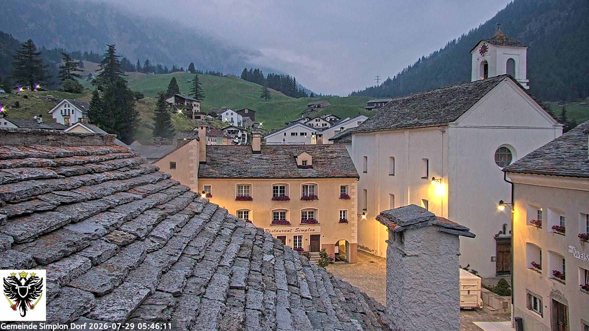 Simplon Dorf › Nordwesten: Kirche St. Gotthard - Dorfplatz