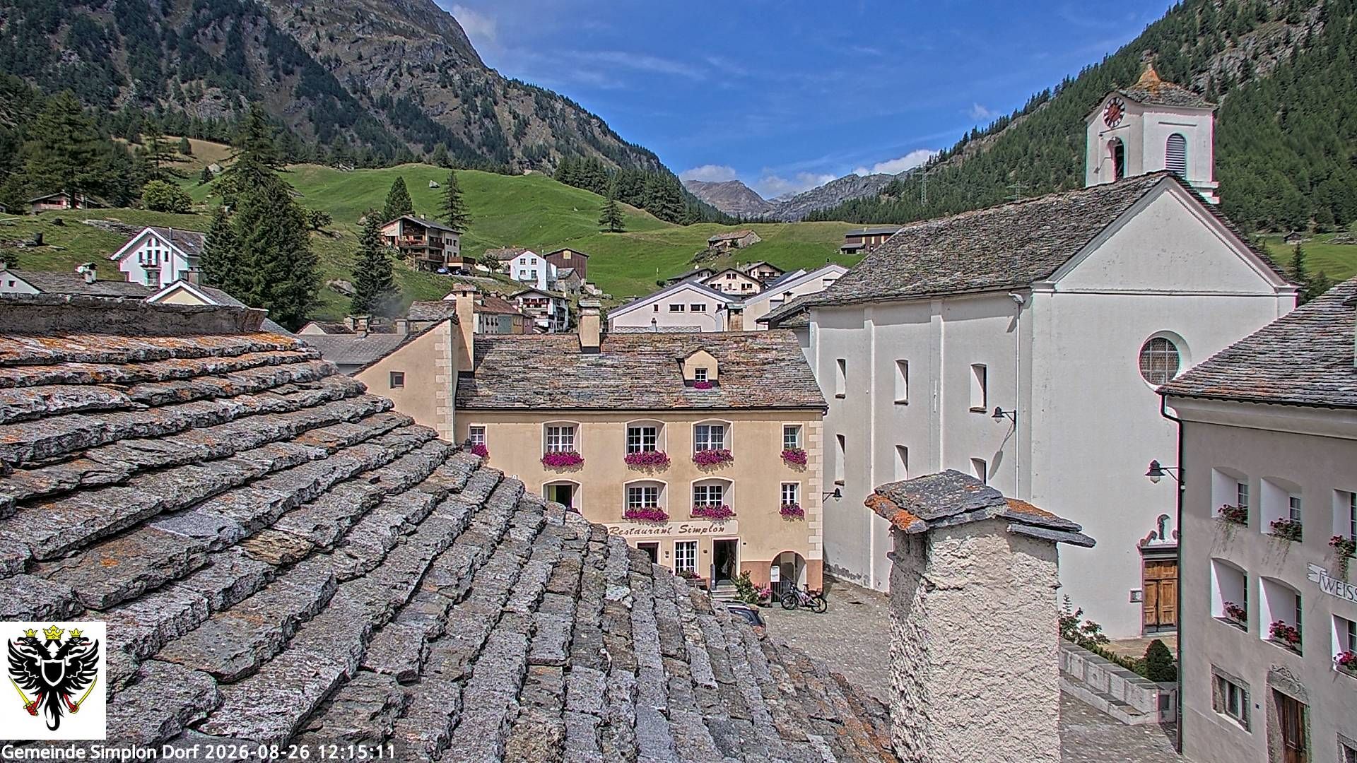 Simplon Dorf › Nordwesten: Kirche St. Gotthard - Dorfplatz