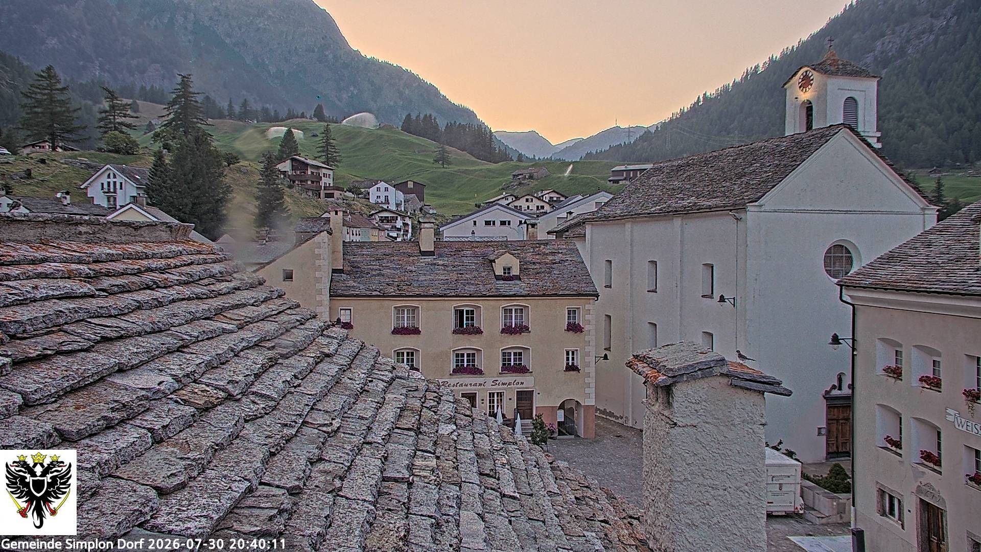Simplon Dorf › Nordwesten: Kirche St. Gotthard - Dorfplatz