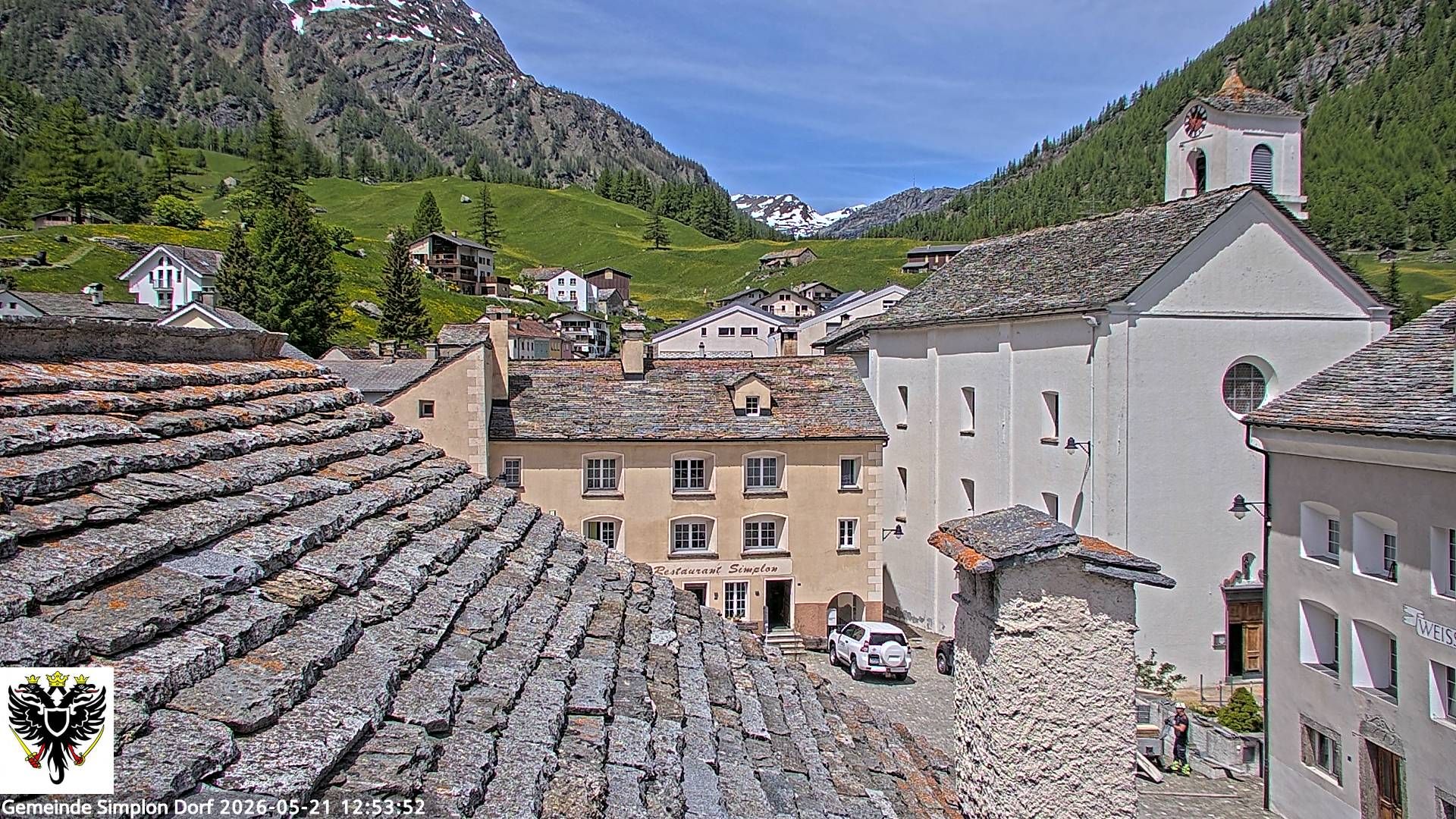 Simplon Dorf › Nordwesten: Kirche St. Gotthard - Dorfplatz