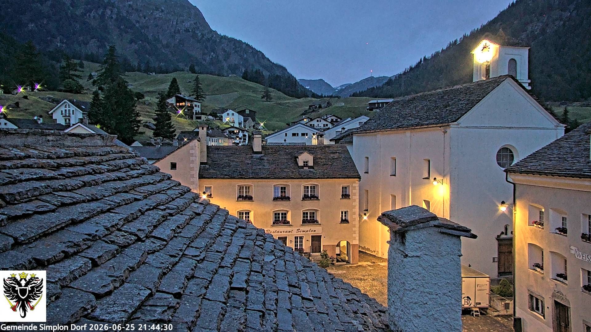 Simplon Dorf › Nordwesten: Kirche St. Gotthard - Dorfplatz