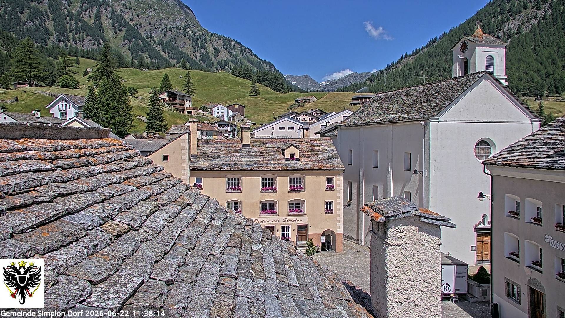 Simplon Dorf › Nordwesten: Kirche St. Gotthard - Dorfplatz