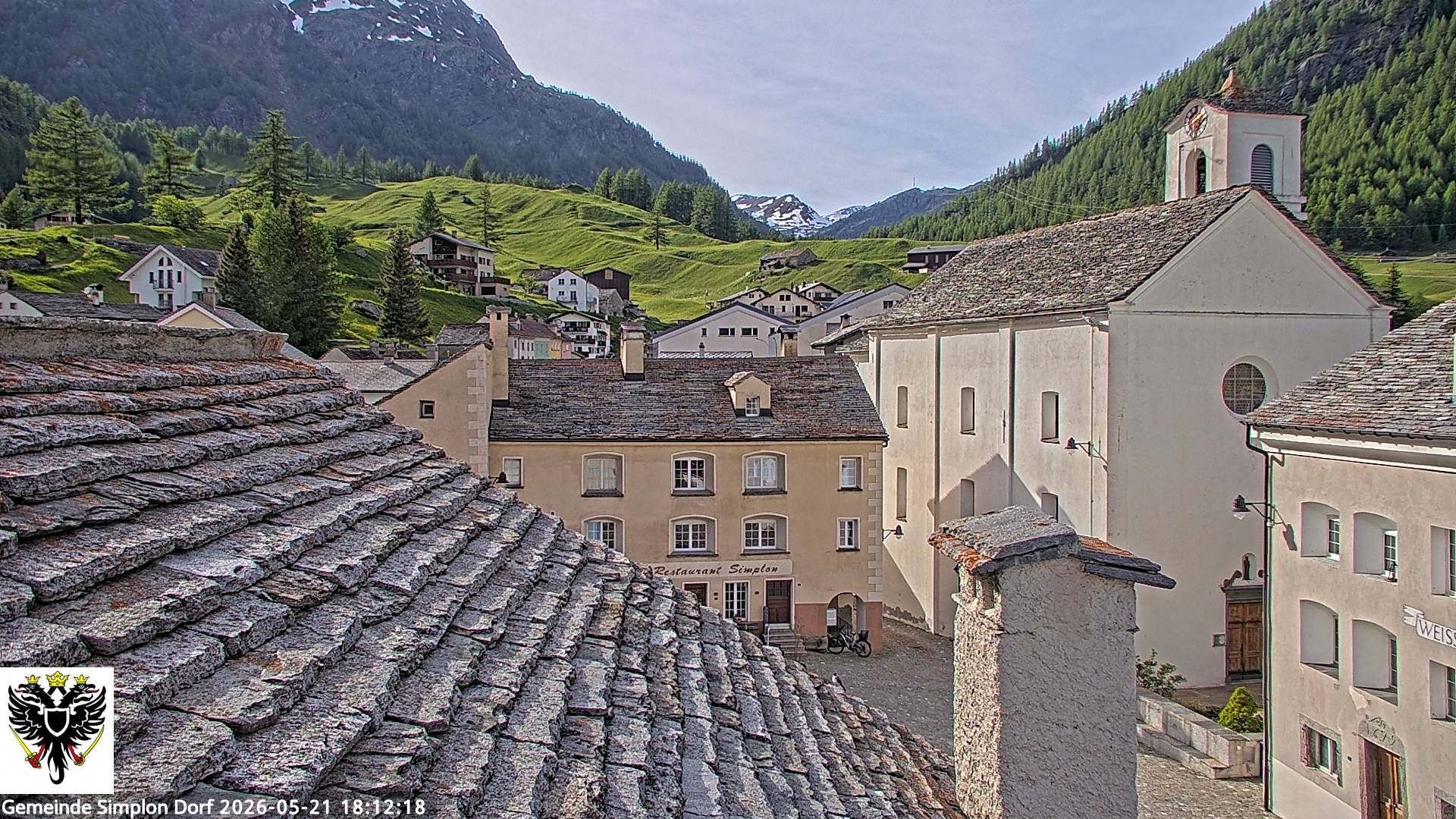 Simplon Dorf › Nordwesten: Kirche St. Gotthard - Dorfplatz