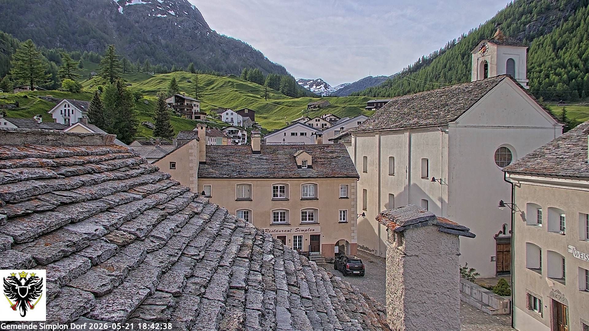 Simplon Dorf › Nordwesten: Kirche St. Gotthard - Dorfplatz